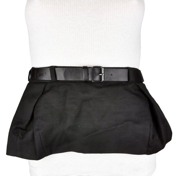 leather peplum belt